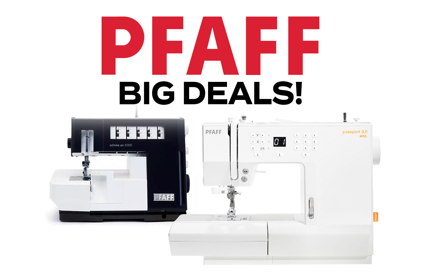 PFAFF Big Deals Hobbysew Homepage Banner June 2025