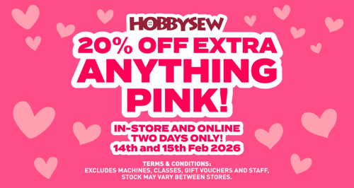 20% OFF EXTRA ANYTHING PINK BANNER Homepage Banner 2026