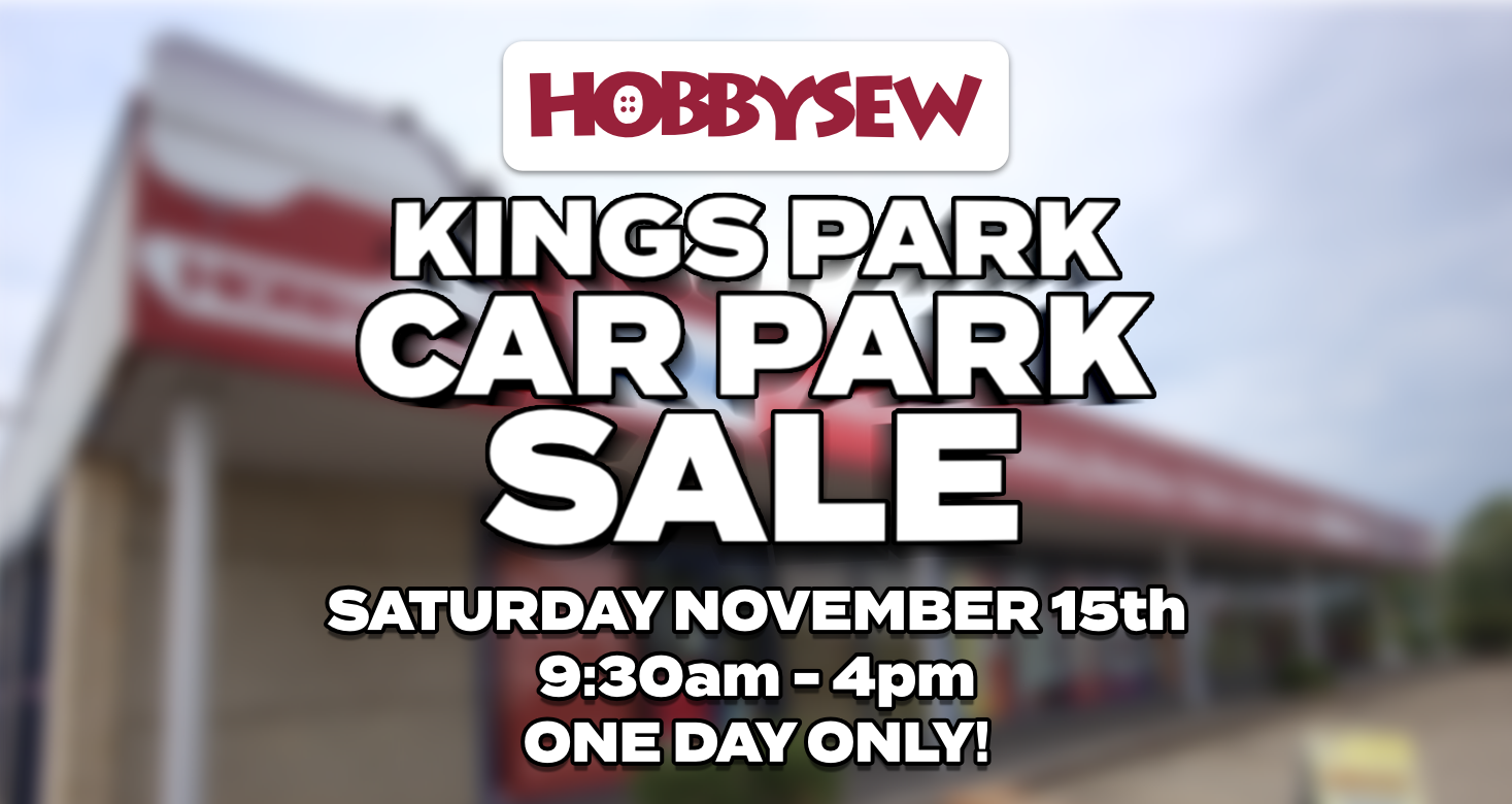 Hobbysew Kings Park Car Park Sale Homepage Banner Image