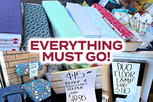 Penrith Car Park Sale Hobbysew Banner 2