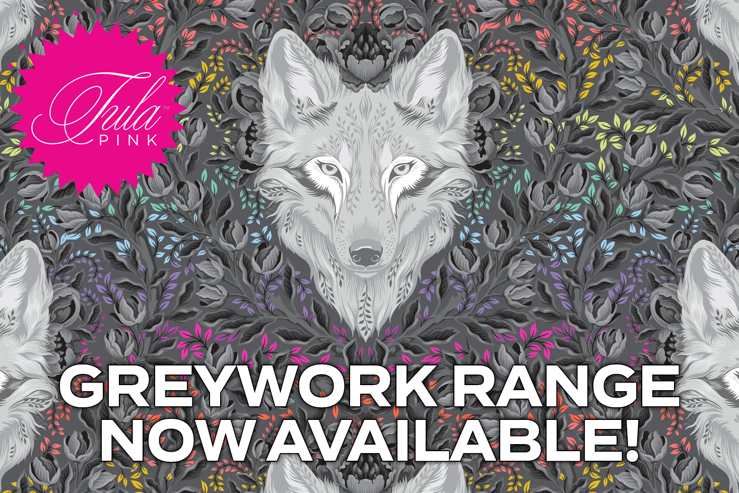 Tula Pink Greywork Homepage Banner