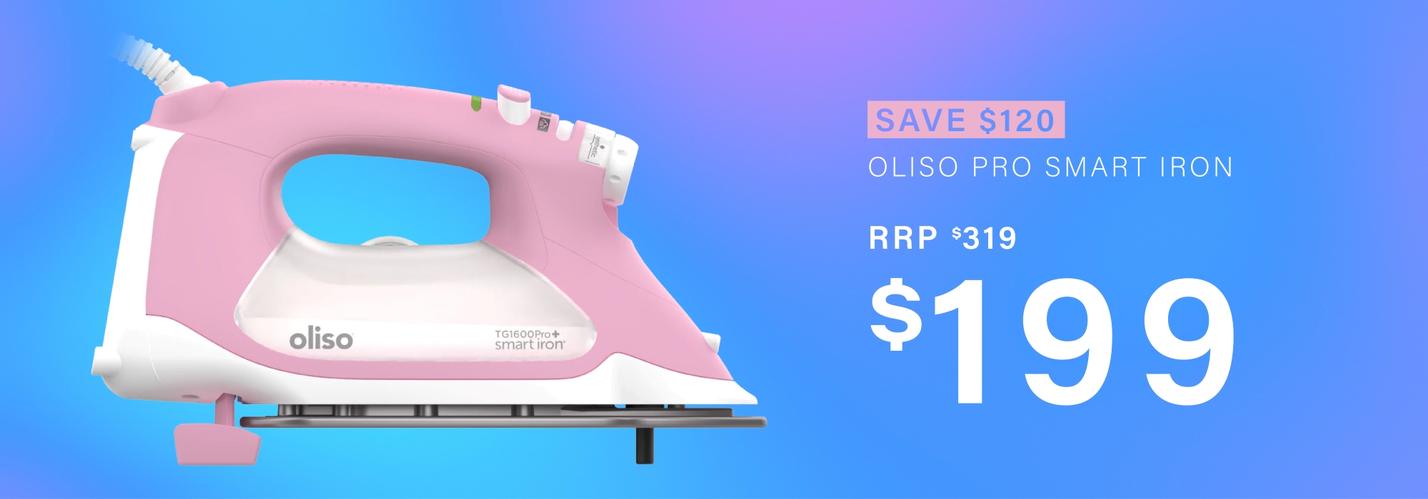 Oliso Tula Pink Iron Large *PREORDER*