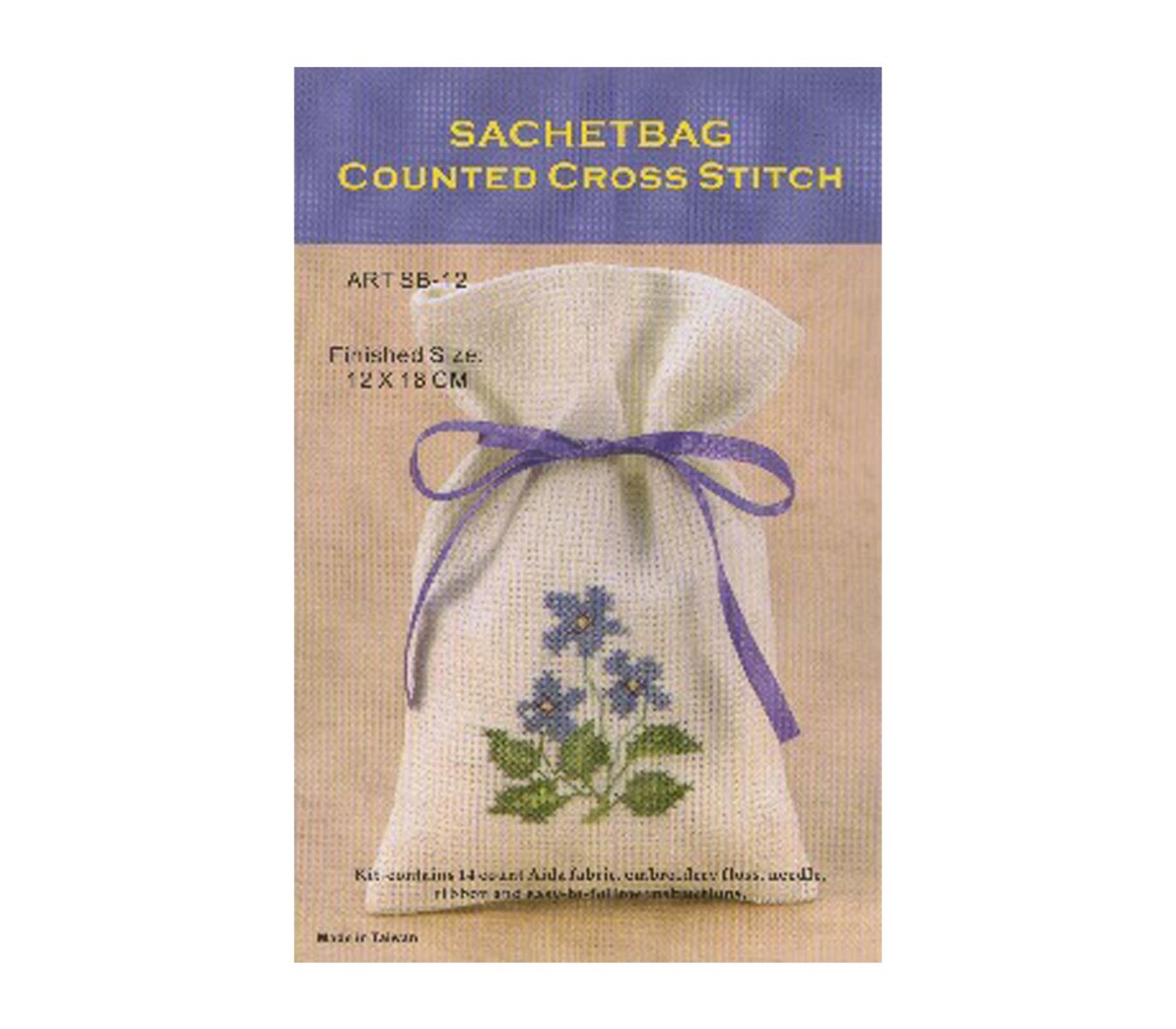 Sachet bag Counted Cross Stitch by Hobbysew