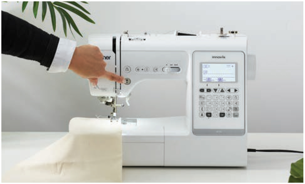 Brother A150 Innov-is A Series-Press the Start/Stop button to use the machine without the foot controller.